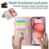 Crossbody Wrist Strap Leather Phone Case for IPhone 16 15 14 11 Pro Max 13 12 MIni XS XR 7 8 Plus Wallet with Card Holder Cover
