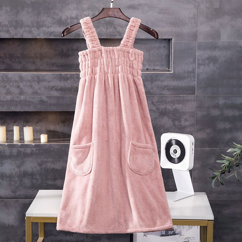 Bath Towel Household Women's Summer Cotton Absorbent Bathrobe Type Adult Bath Skirt