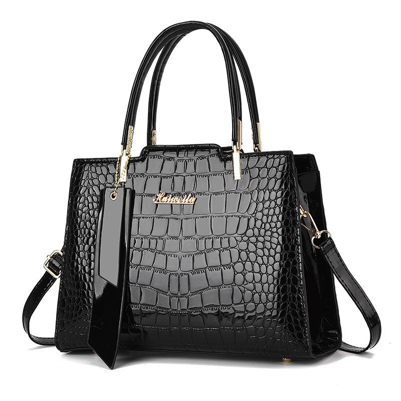 Women's Bag Latest Alligator Print Temperament Commuter Tote Western Atmosphere Easy Single Shoulder Crossbody Bag
