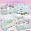 Dot Pattern Cat Pencil Case With Large Capacity For Students And Office Use