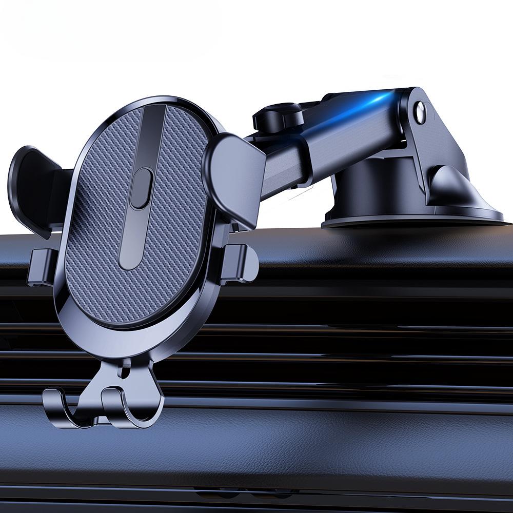 Mobile Phone Holder Air Outlet Gravity Sensor Car Holder Gravity Frosted Simplicity Solid Metallic Material