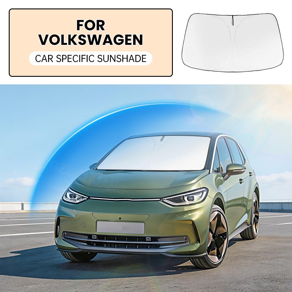 Car Windshield Sunshade Cover For VW Golf Rabbit GTI R32 MK6 2009–2014 Front Window Sun Shade UV Protection Interior Accessories