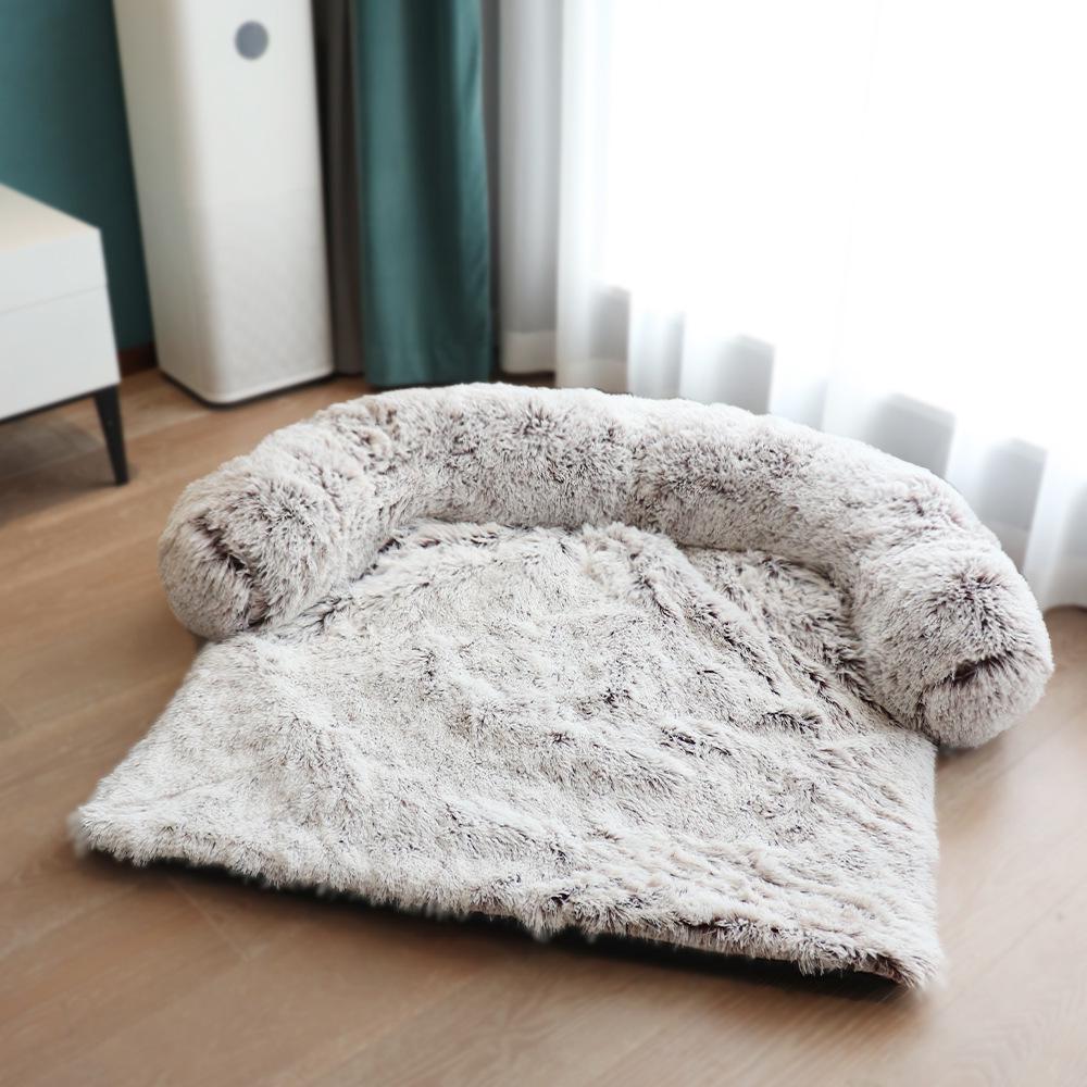 Popular Plush Dog Bed with Blanket - Cozy Pet Nest and Dog Sofa