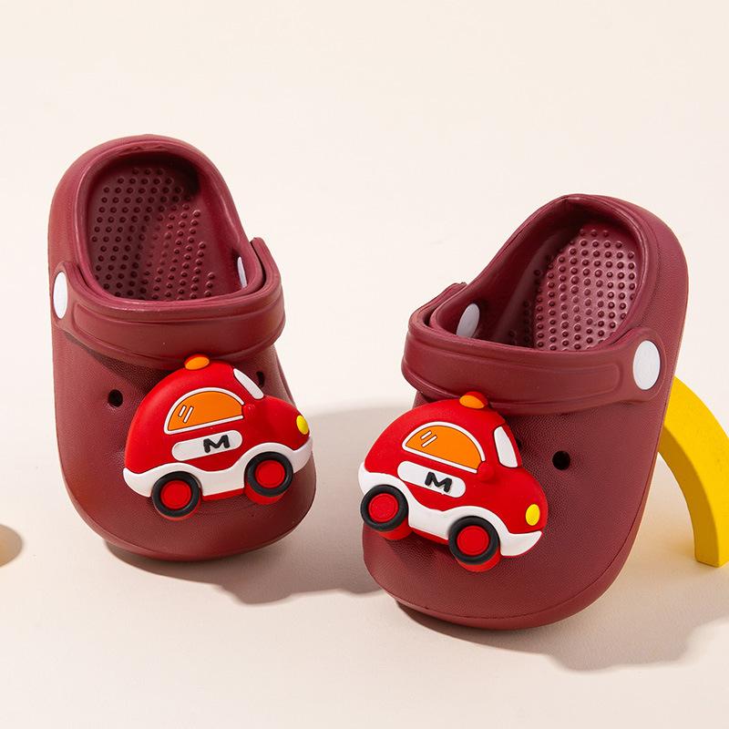 

Cartoon Flip-flops for Girls and Boys - Cute Indoor Shoes for Children 130 красный