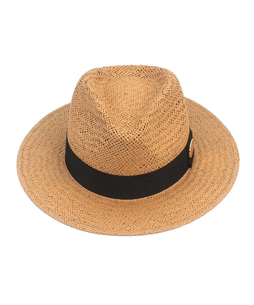 Yunibeosyeolkemiseuteuli Summer Brown Fedora - Big Size Fedora