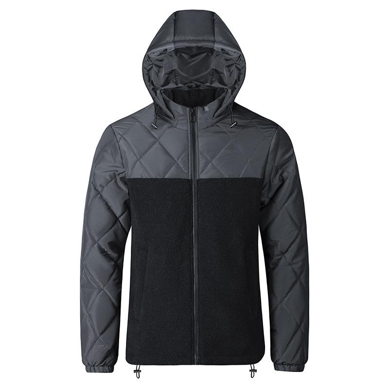 Новая осенне-зимняя молодежная ветрозащитная и теплая куртка со съемным капюшоном — фото 2