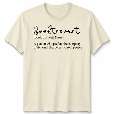 Booktrovert Definition Funny Book Lover Reader Unisex TShirt Gift Bookworm