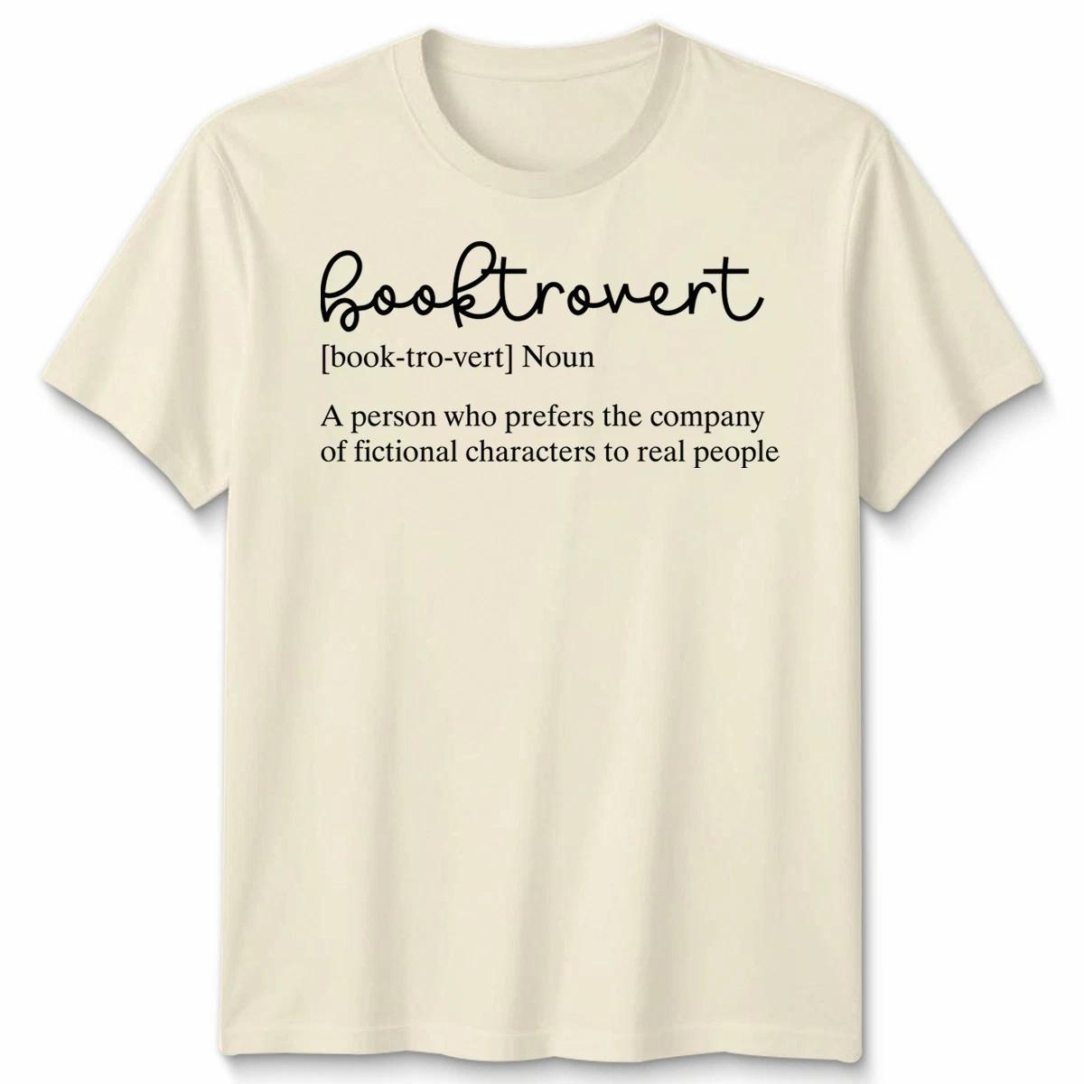 Booktrovert Definition Funny Book Lover Reader Unisex TShirt Gift Bookworm XL