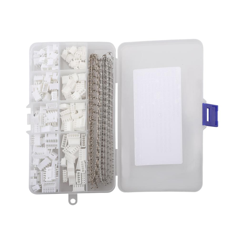 560pcs Connector Set 2.54mm Pitch Connector Antioxidant Coating Convenient Package Easy Installation Plastic Shell
