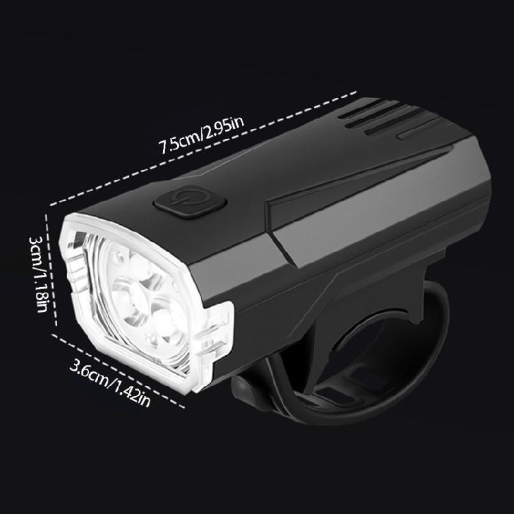 Cycling Bicycles Front Light With Wide Angles Beam Compacts Rechargeable Bike Lamp for Various Terrains