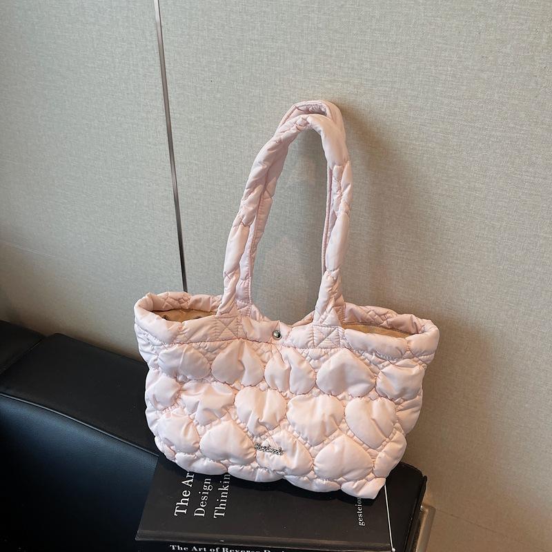 Fashion Underarm Bag Autumn and Winter New Cotton Bag Large Capacity Leisure Commuting Shoulder Tote Bag