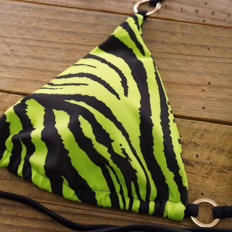 Sexy Brasilianischer Tanga Bikini Mujer Bademode Frauen Bandage Leopard Badeanzug Micro Bikini Set Sommer Bademode Badeanzug