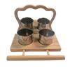 Bird Perches Including Mirror and Food Holder for Cage Entertainment Promoting Bird Engagement