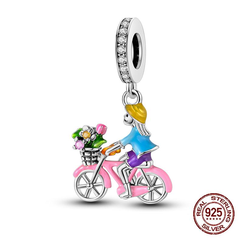 New Copper Basketball Football Yoga Sports Series Charms Beads Fit Pandach Original Bracelets Diy Jewelry Birthday Gift