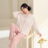 Women's Modal Pajamas: Long Sleeve Cardigan Set, Loose Fit, Plus Size, Suitable for Spring, Autumn, and Winter, Indoor/Outdoor Wear.