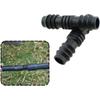 5pcs Irrigation Connectors With Barbed Fittings For 16mm Drip Hoses Standard Drip And Sprinkler Systems Connectors Adapter