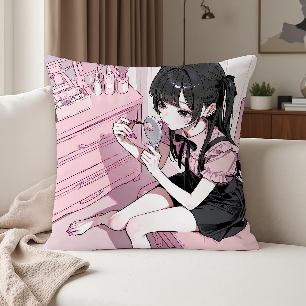 Cartoon Cute JJirai Kei Pillow Case Suitable For Bedrooms Living Rooms Cars Home Decoration