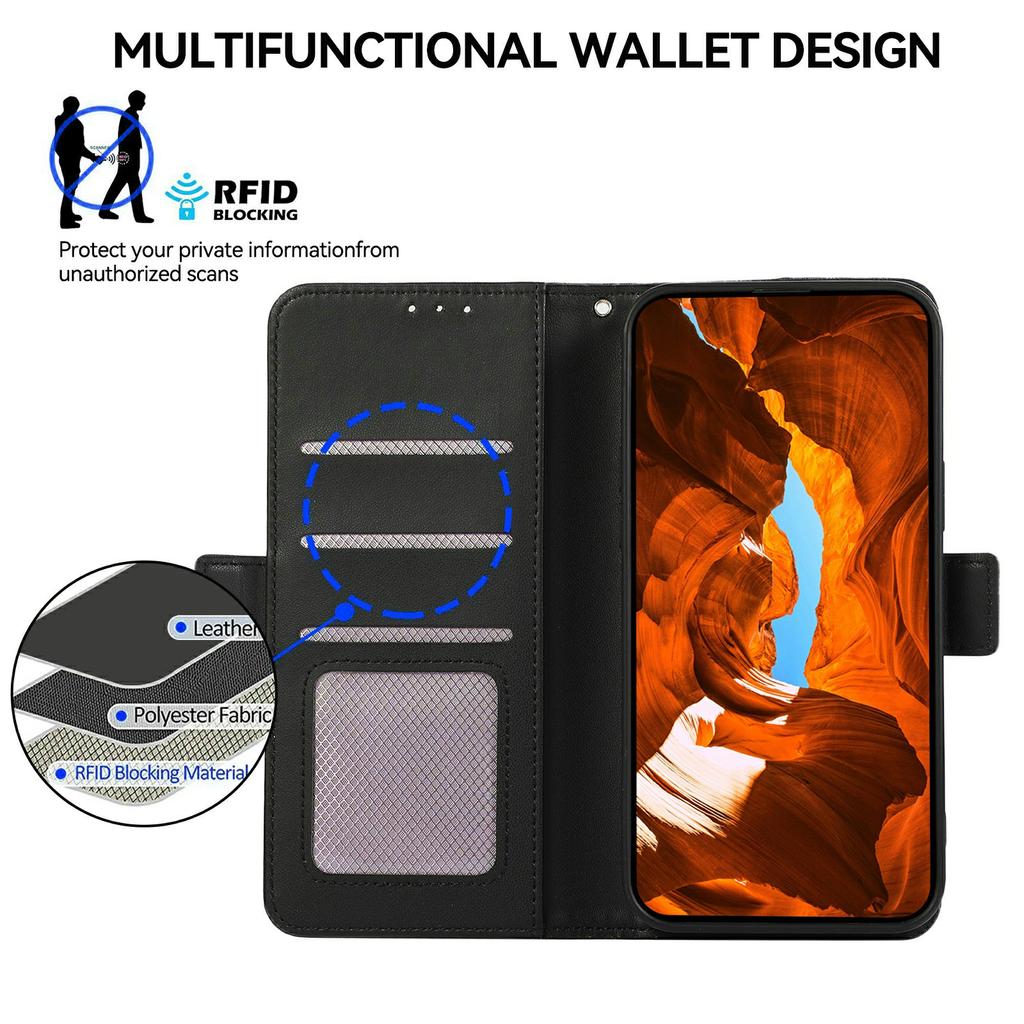 For Xiaomi Redmi Turbo 4 Pro 5G/Poco F7 5G Case RFID Blocking Flip Leather Phone Cover