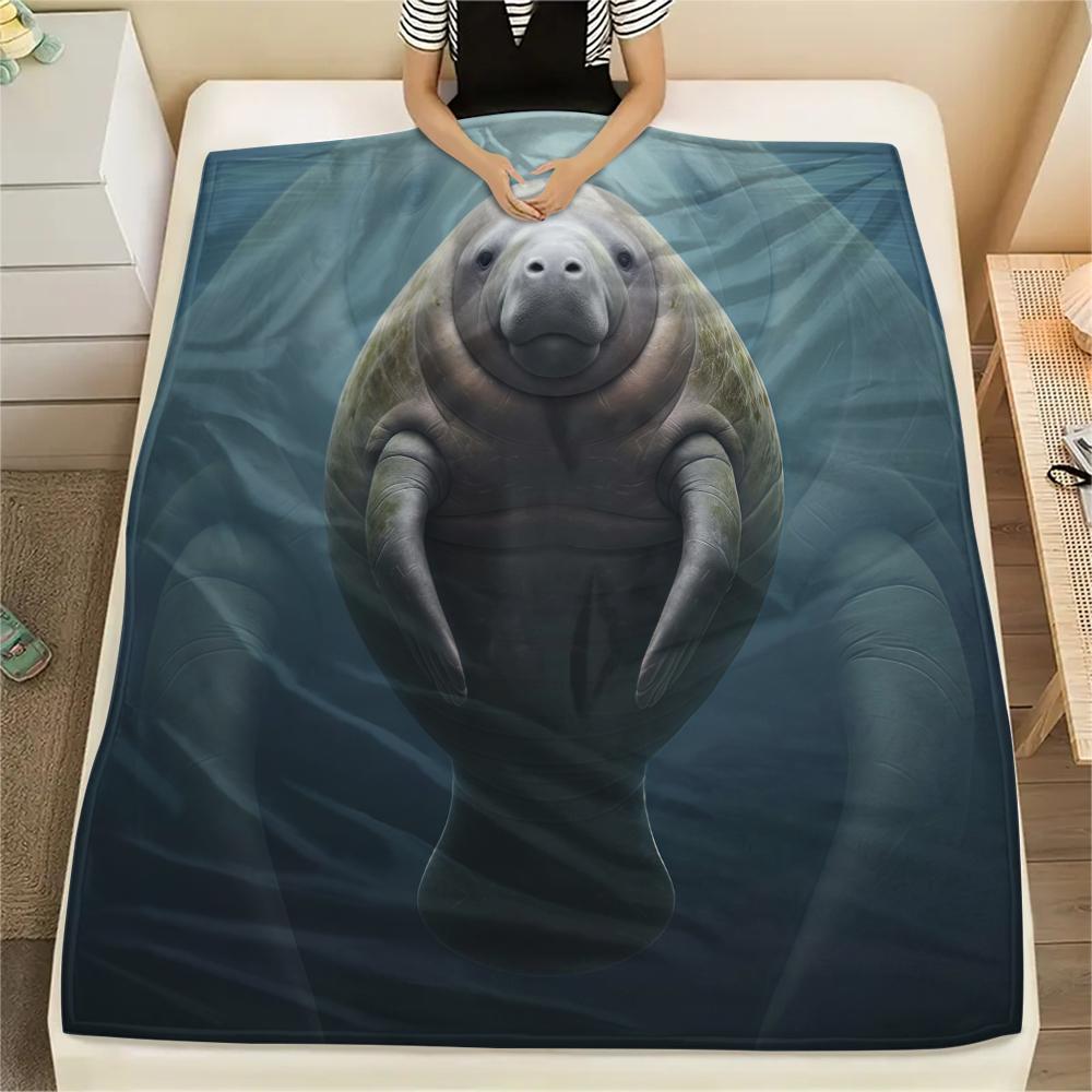 1 Peça Manta de Flanela com Estampa de Desenho Animado, Alta Qualidade Confortável para Todas as Estações, Decoração de Casa, Calor e Conforto, Perfeita para Presente de Natal Aniversário