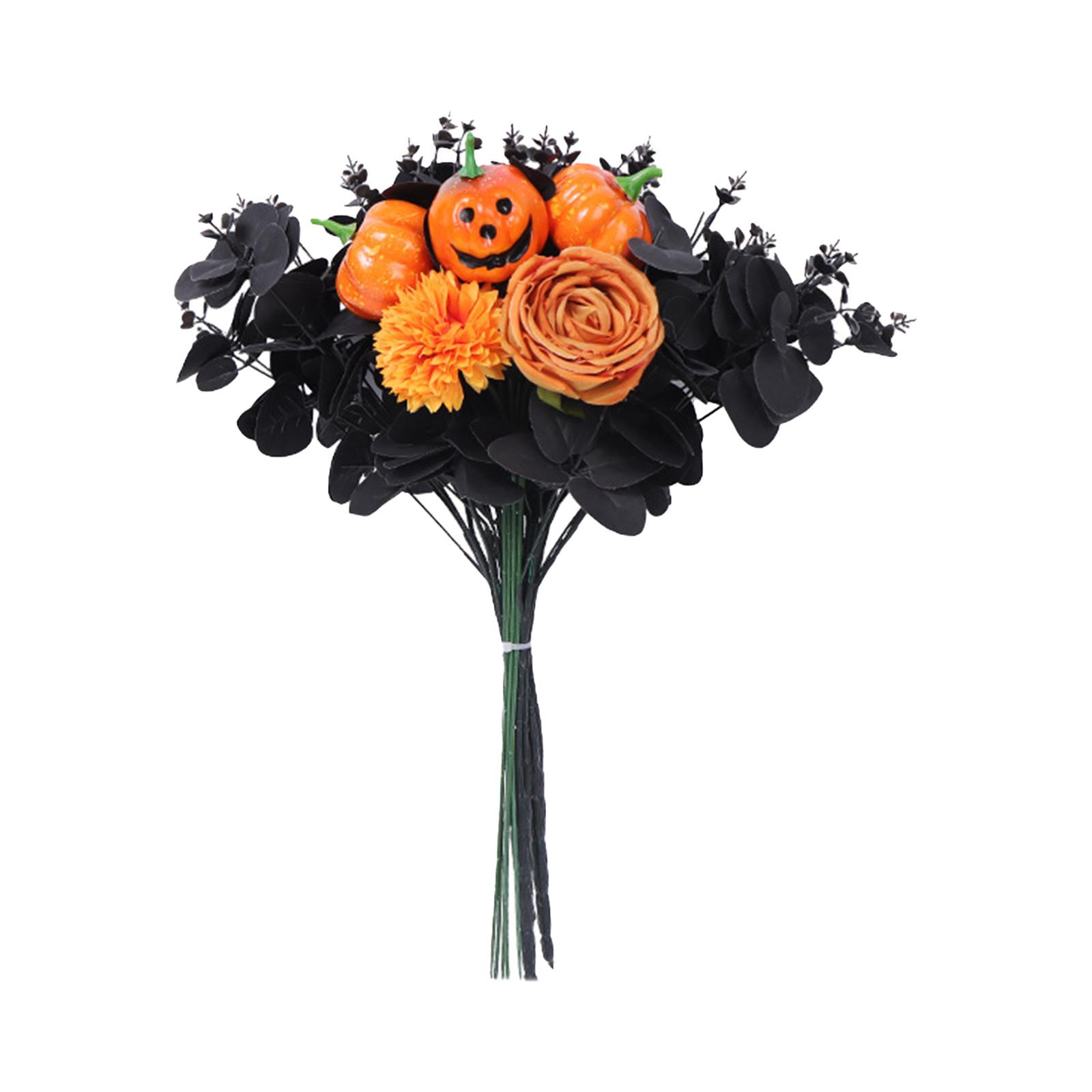 

Хэллоуин Черный цветок, 16.9 Черная роза Кленовые листья Призрачное лицо Хэллоуин Декор Искусственные цветы для Хэллоуина, вечеринок, домашнего декора, свадеб, бара One Size