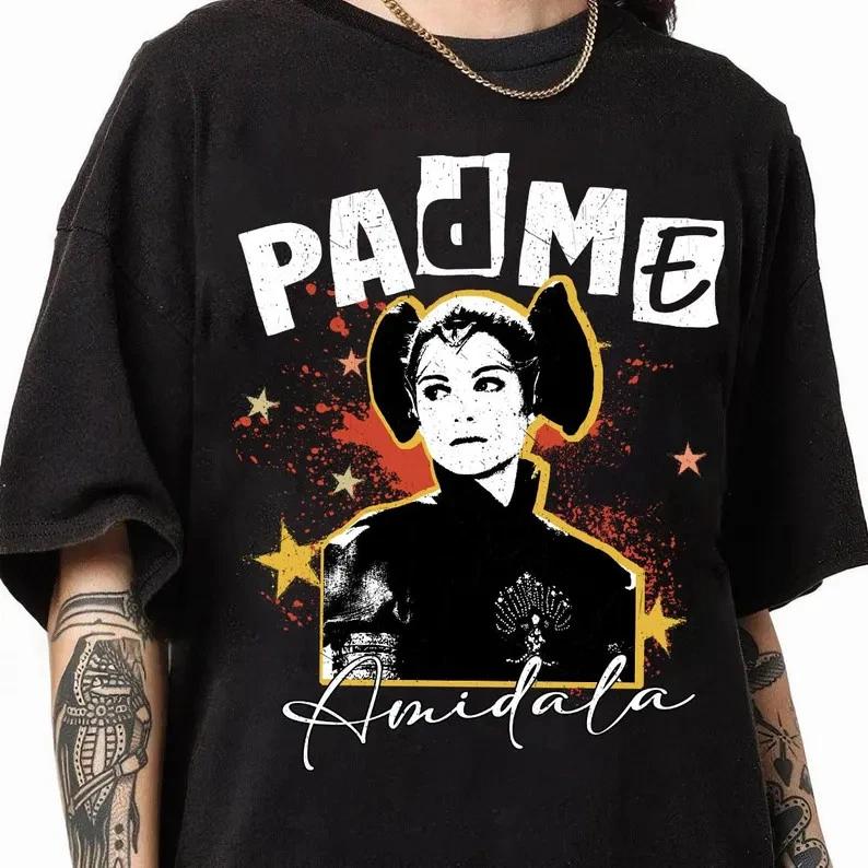 Star Wars Queen Padme Amidala Retro Tshirt Attack Of The Clones Land Fa S