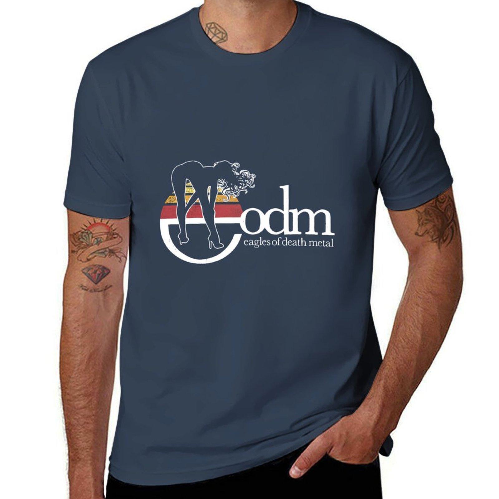 Eagles of Death Metal Black Ocean Logo Rock TShirt Athletic Quick Dry TShirt for Men S