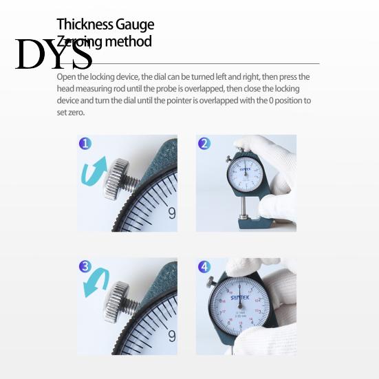 Thickness Gauge Meter Digital High Precision Unit Conversion Pressing Operation Micrometer Calipers Quick Measurement Measuring Tool for Home