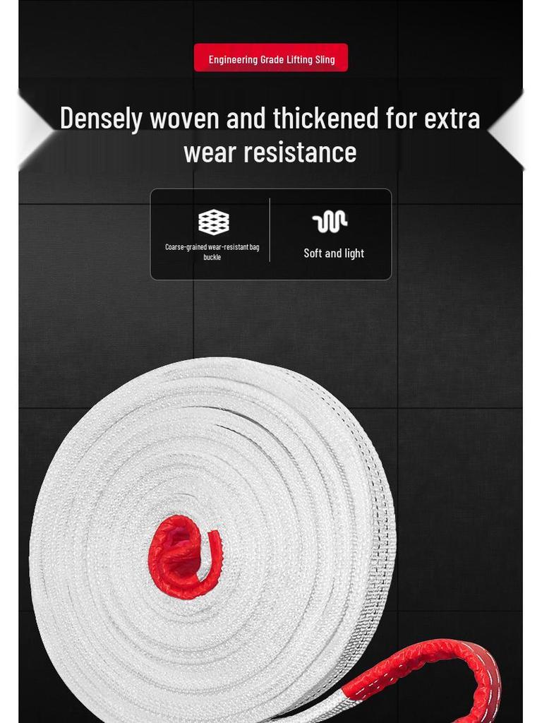 10-Ton National Standard Industrial Lifting Sling for Crane, Overhead, Forklift, and Towing Applications