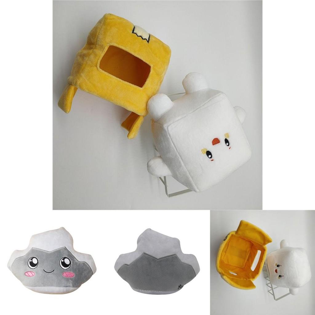 Adorable Lankybox Boxy Foxy Rocky Plush Soft Stuffed Toy Kids Game Figure Doll