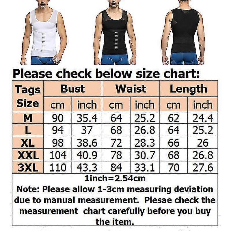 Men Body Shaper Slimming Vest Tank Top Compression Shirt Tummy Control Underwear