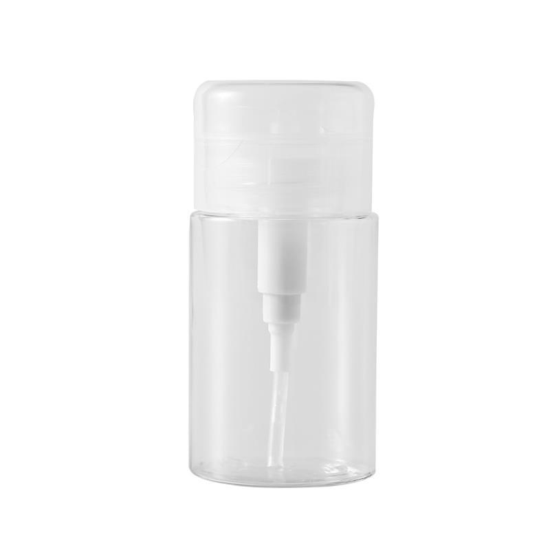 Makeup Remover Dual-Layer Travel Bottle: Portable, Hydrating, Press-Squeeze Design