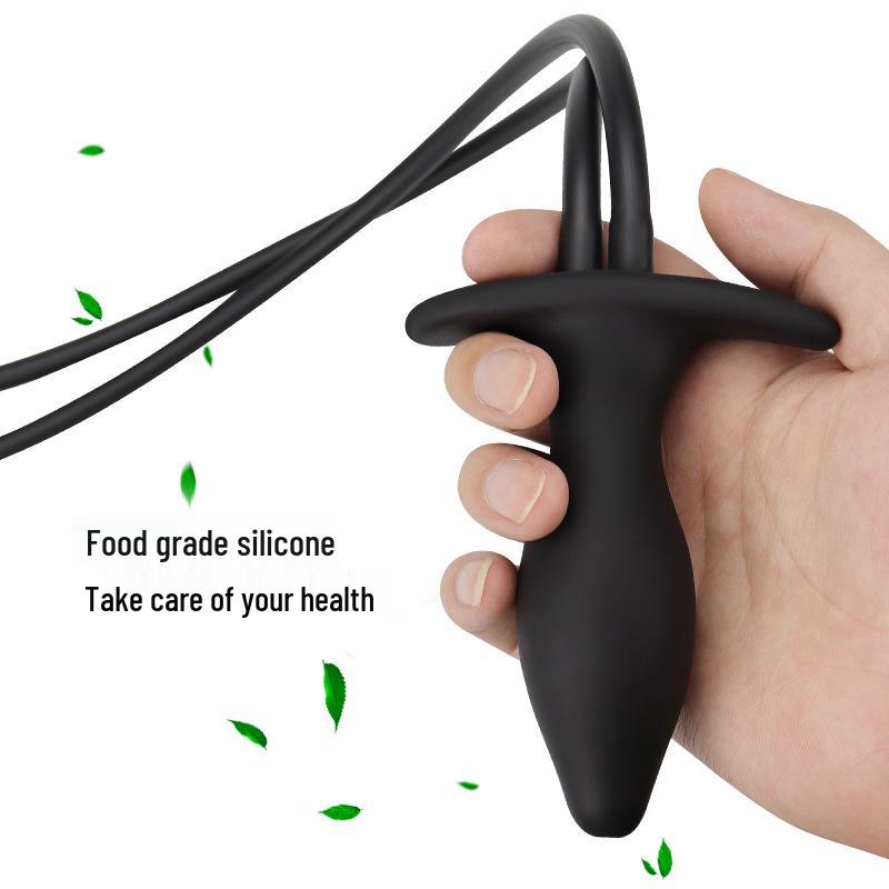 Inflatable Anal Plug and Cleaner with Beads - Adult Sex Toy.