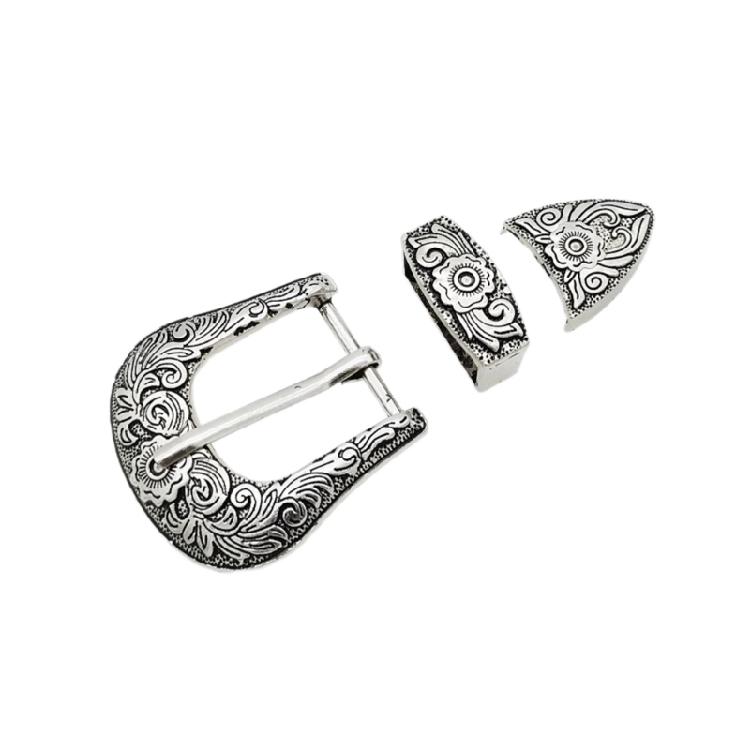 Engraved Flower Belt Buckle Teens Boy Men Belt Buckles for Pants Clothing Accessories Vintage Adult Waistband Buckle
