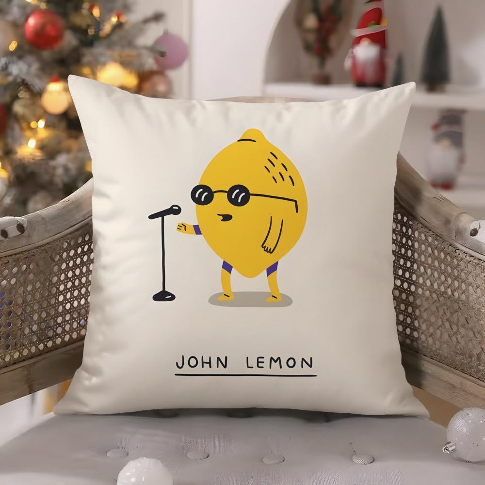 Cartoon Fun Pillow Patterns for Toddlers Pillow Case Comfort Sofa Bed Silky Elegant Invisible Zipper Decorative Cushion Cover
