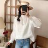Johnature Women Shirts Summer Vintage Loose Solid Color Button Loose Thin Sunscreen Female Blouses