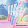 6-color Pressed Fluorescent Pen Light-colored Student Highlighter for Painting High-Beauty Colored Marker