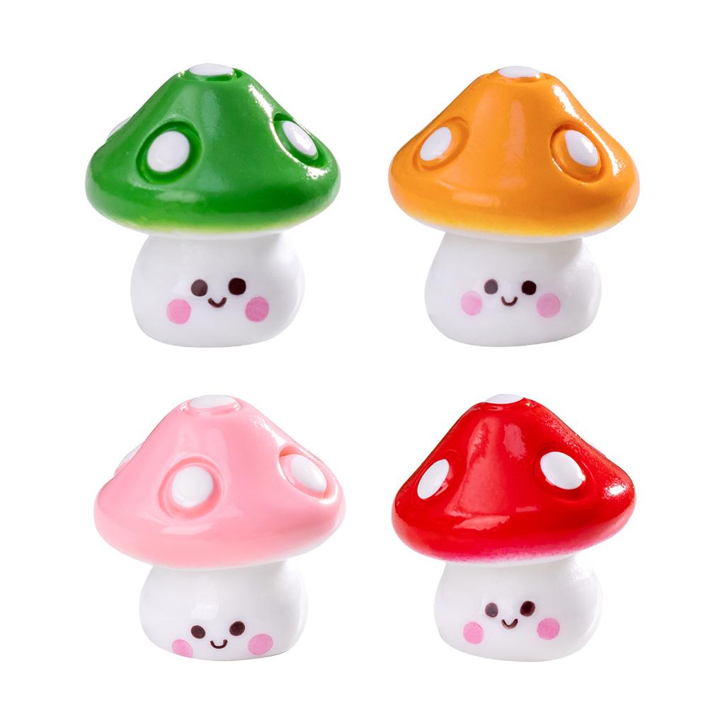 6 PCS Micro Landscape DIY Mushroom Decoration Set