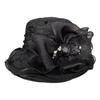 Breathable Ladies Fascinator Hat Wide Brim Foldable Sun Cap Bowknot Design French Style Bucket Hats Photography Accessory