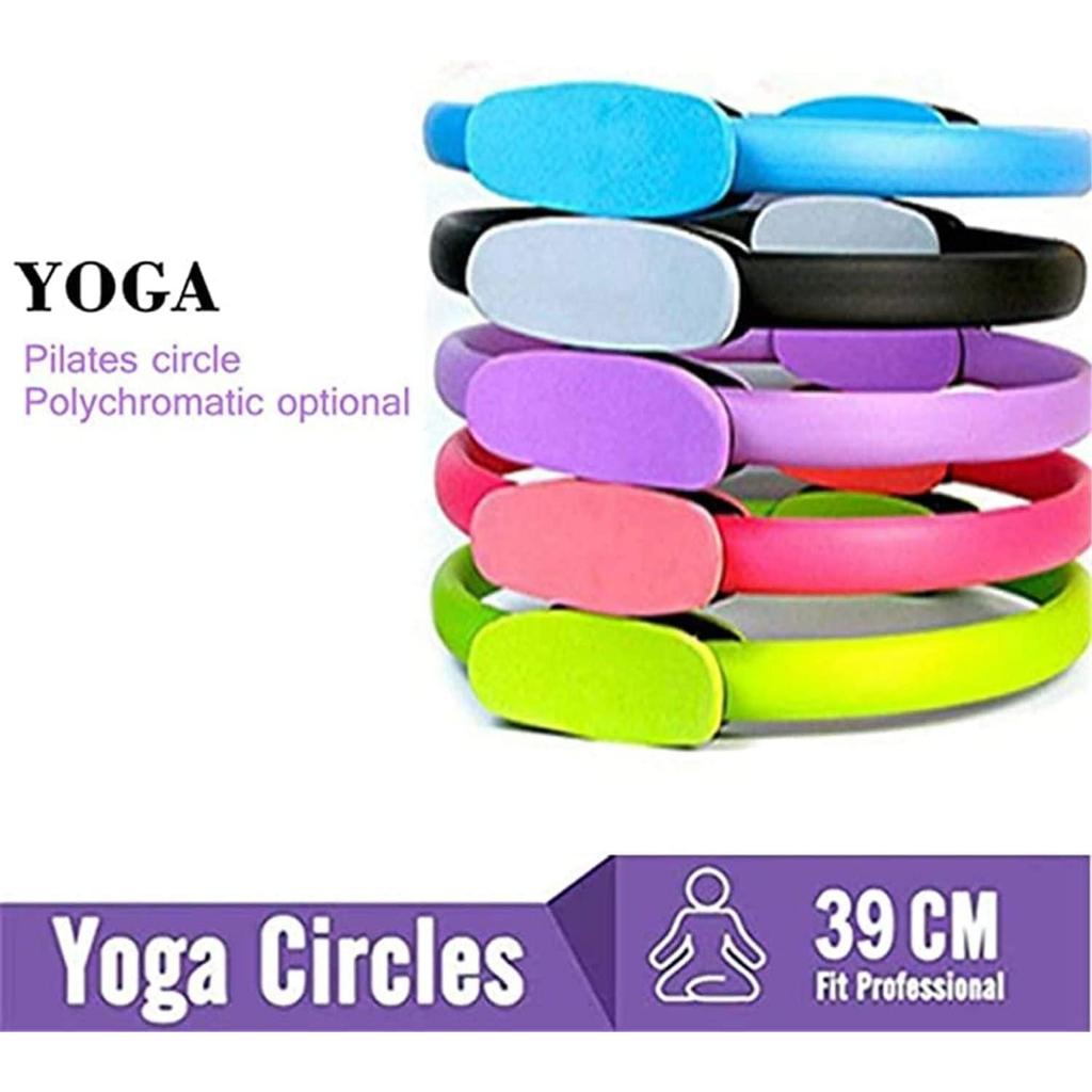 Pilatesringar Yoga Pilates Magisk Cirkel Pilates Ultra Fit Träningsmotstånds Fitness Toningring Träningspass Fitnesscirklar med Dubbla Handtag