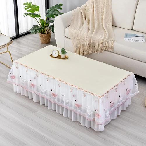 Waterproof Oil Resistant Rectangular Table Cloth Dust Proof Anti Slip Thickened Coffee Table Cover Home Decoration Tablecloth