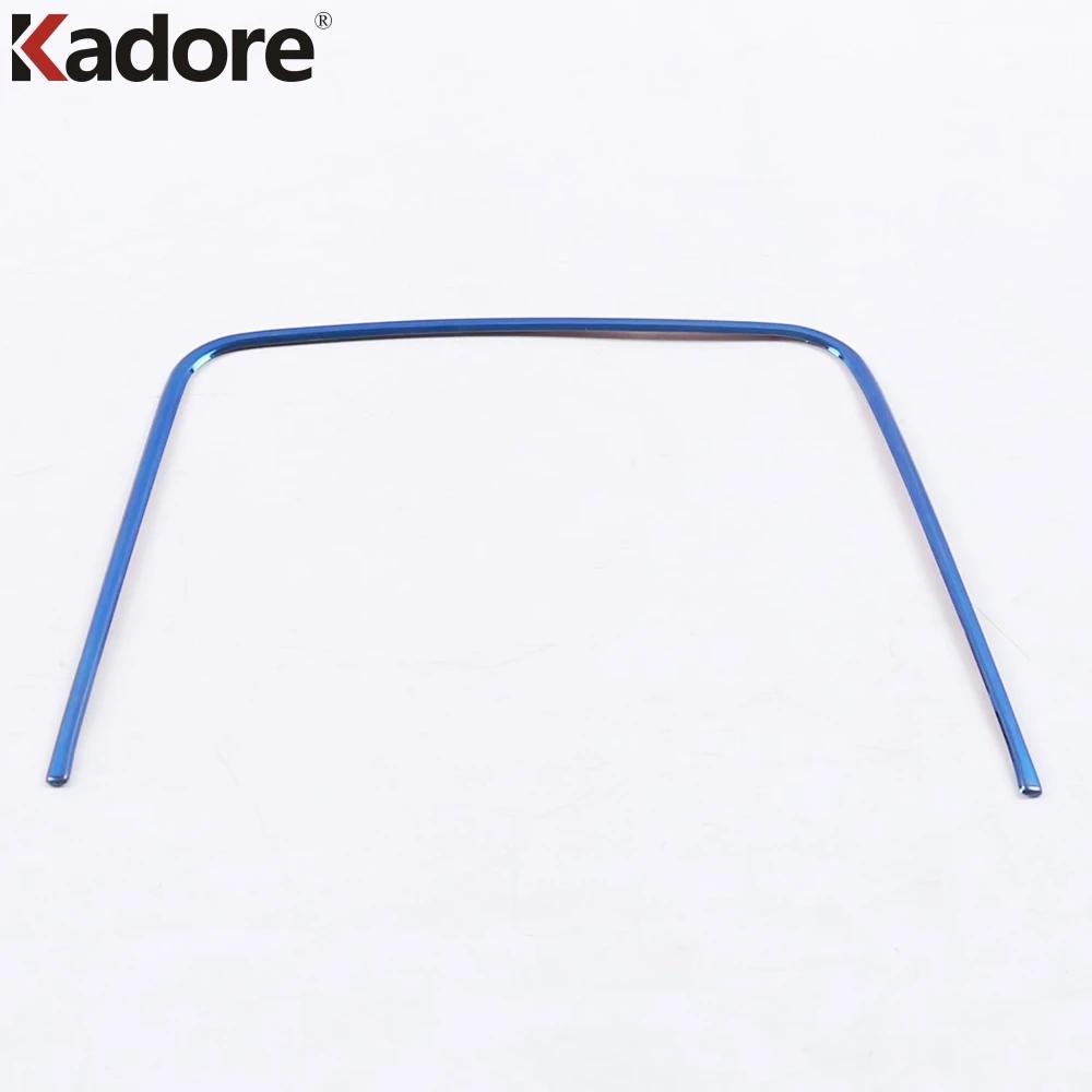 For Kia Rio 4 X-line 2018  Stainless Steel Car Center Console Storage Box Frame Cover Trim Interior Mouldings Accessories