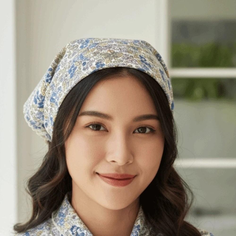 Sunshade Floral Patterned Headscarf Breathable Square Handkerchief  Clothing Accessories