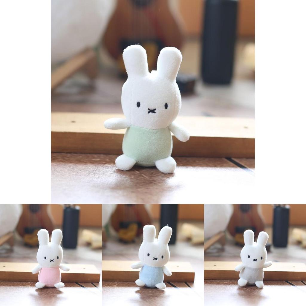 Cute Bunny Stuffed Animal Keychain Backpack Charm Plush Toy Pp Cotton Super Soft Gift For Kids