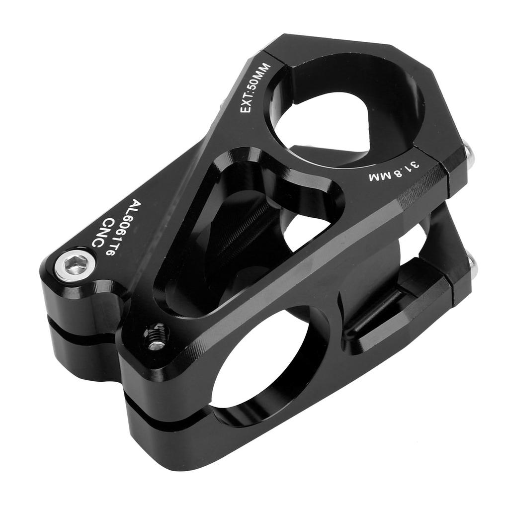 WAKE Bicycle Stem 31.8mm 50mm Mountain Bike Aluminum Alloy Short Handlebar Stem for Road BikeBlack