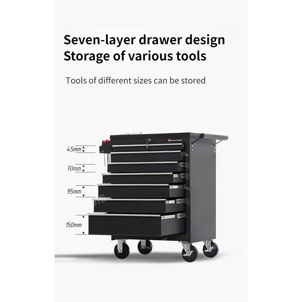 Multi Functional Tool Box Cart Trolley Tool Cart Storage Toolbox Tank Drawer Multi Layer Drawer Heavy Duty Tool Cabinet Car