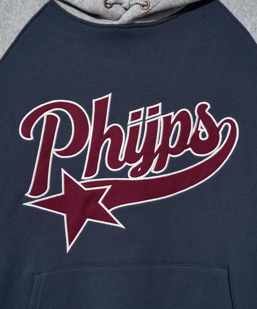 Applique Startail Raglan Hoodie_Vintage Navy