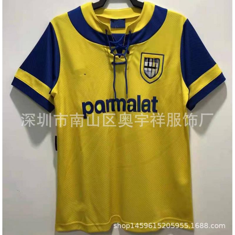 Parma jersey retro version 95/97, 98/99, 99/00, 01/02, 02/03, commemorative football jersey S