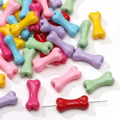 2Pcs Acrylic Bone Beads For DIY Necklace Bracelet Earrings Jewelry Making Craft Accessories