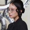 Hot-selling new anti-blue glasses ultra-light metal high-end sense diamond-encrusted jennie glasses frame women