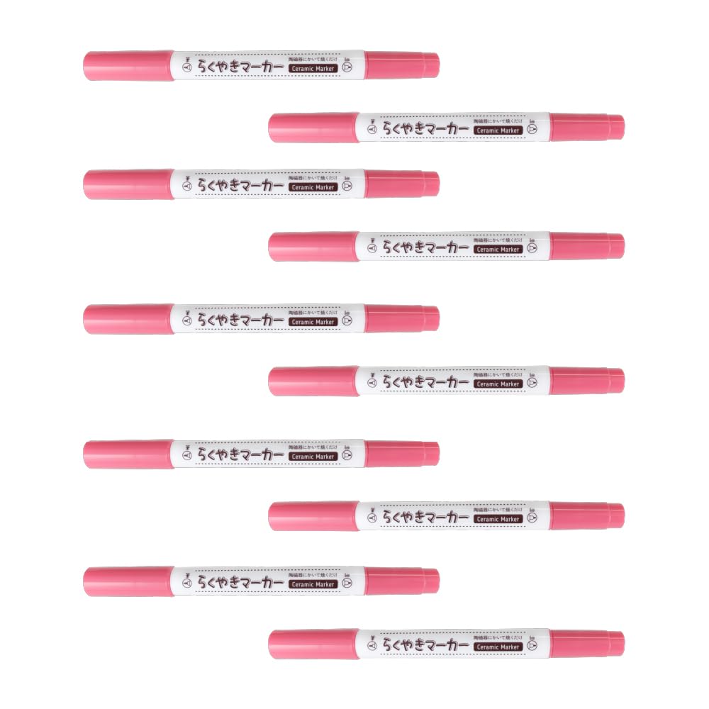 

Epoch Chemical Маркеры Rakuyaki для пастели 10 штук на водной основе для керамики, розовые, ручки, NRM-150PP_10